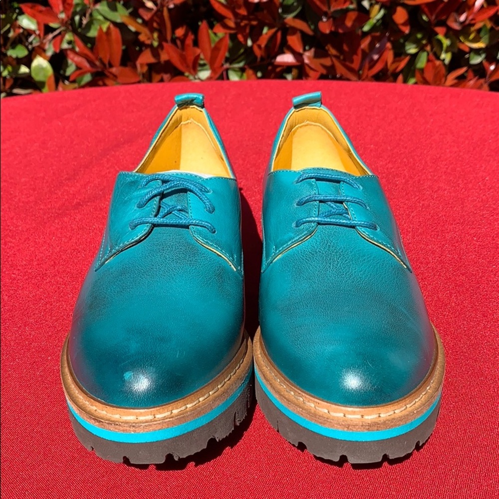 Jafa 397 Teal Loafers Size 38 NWOB - Picture 5 of 10